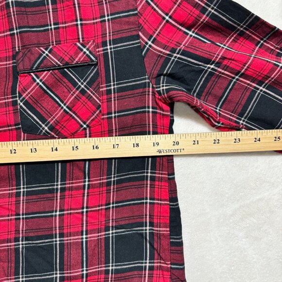 La Senza long Sleeve Checkered Soft Shirt Button Down Size Small - Picture 8 of 11